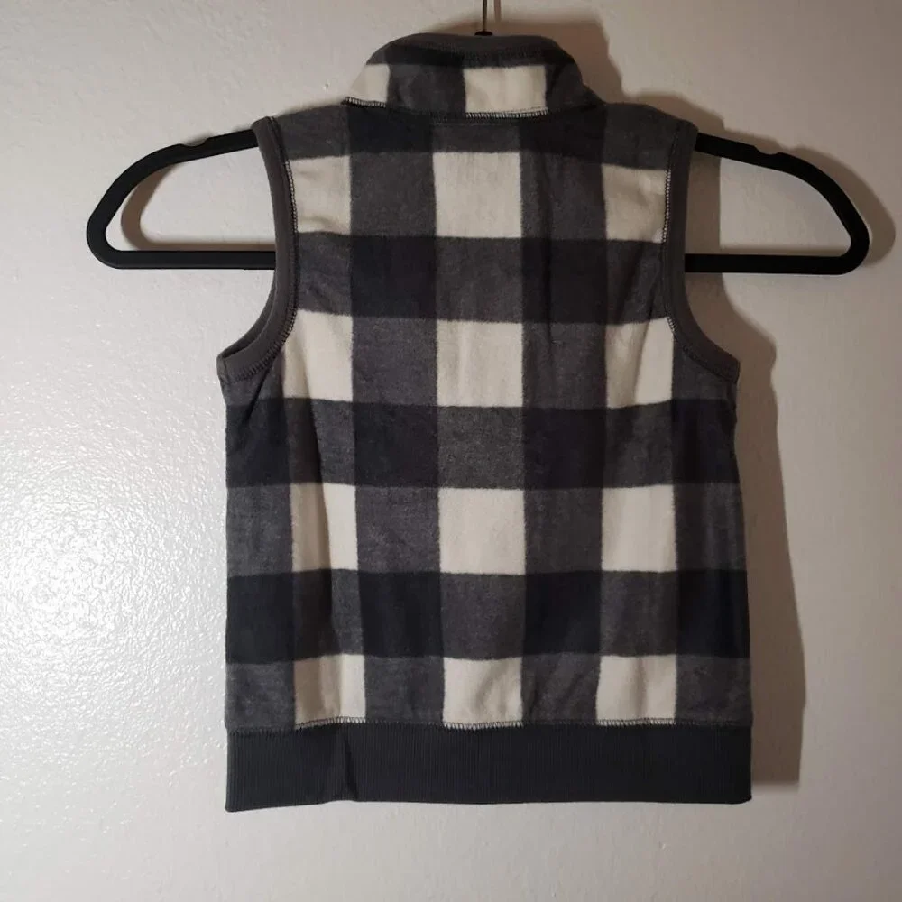 New Baby Boy's Boy Vest Plaid White Gray Size 2T 2 T New with tags